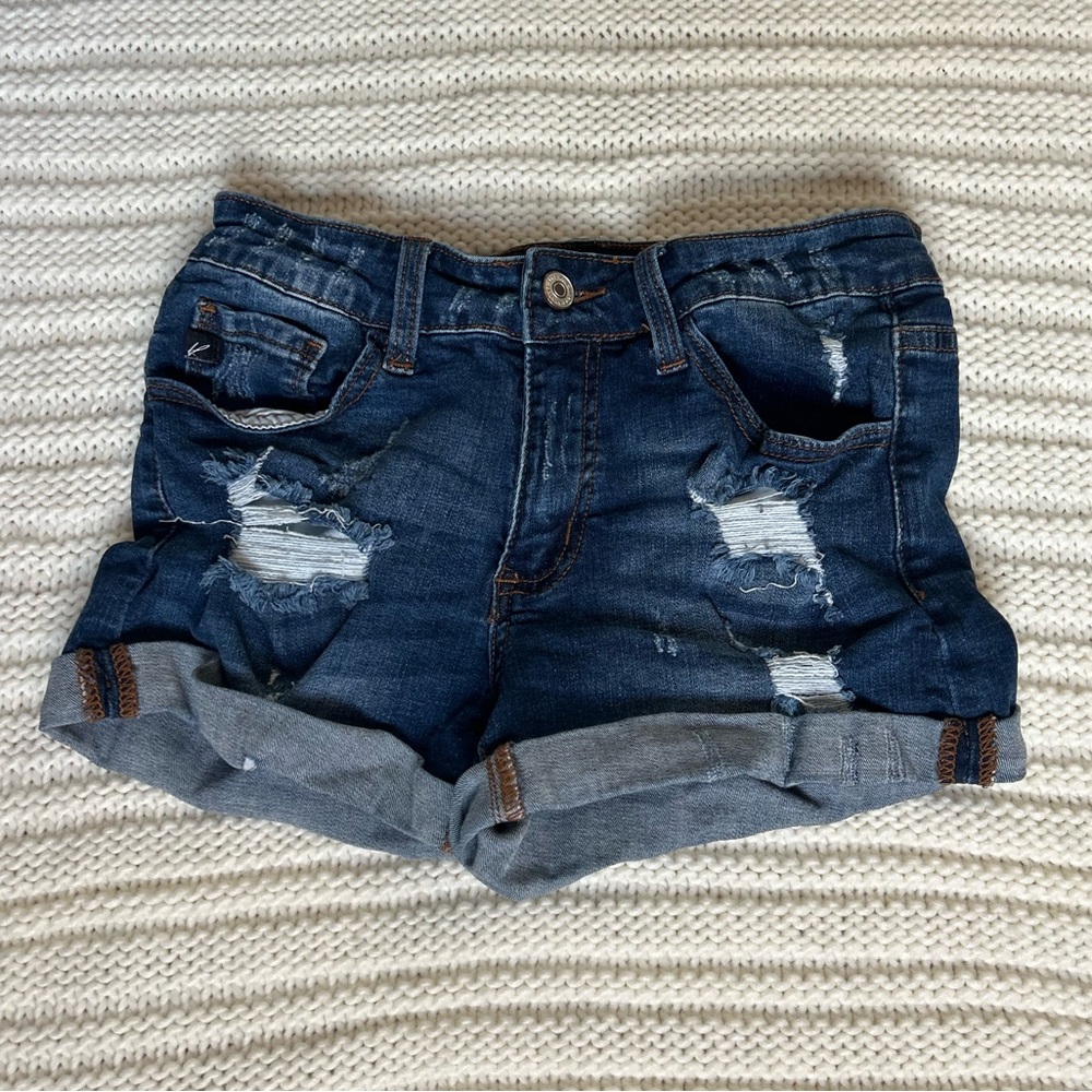 KanCan, Distressed Jean Shorts, Size 3